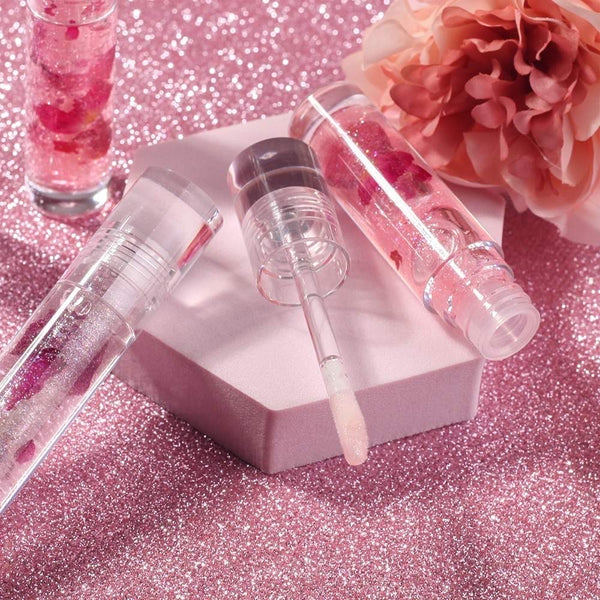 GLITTER ROSE LIP OIL PRIVATE LABEL WHOLESALE