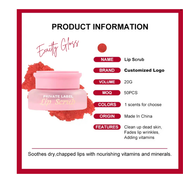 WHOLESALE LIP SCRUB PRIVATE LABEL SET