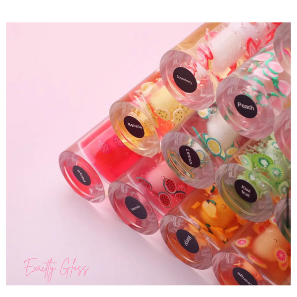 SUMMER FRUIT WHITE LIP GLOSS TUBES PRIVATE LABEL