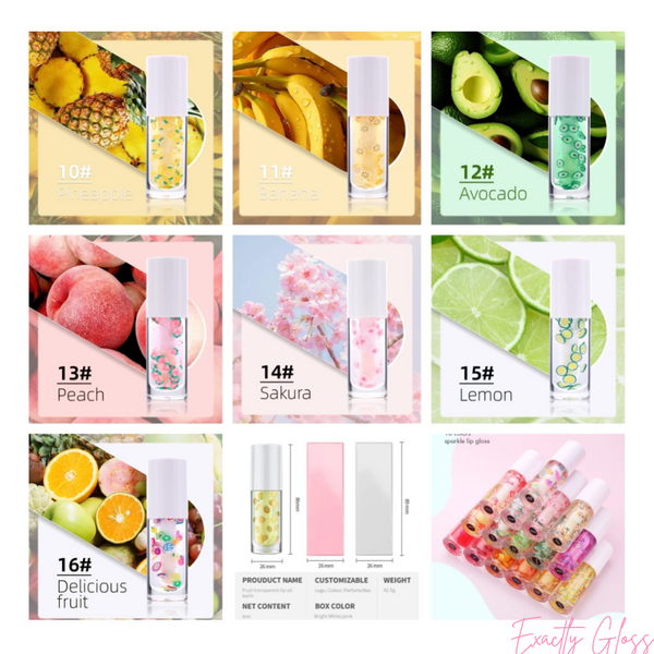 SUMMER FRUIT WHITE LIP GLOSS TUBES PRIVATE LABEL