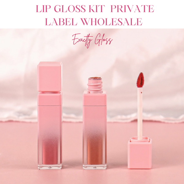 PINK TRIO LIPGLOSS PRIVATE LABEL