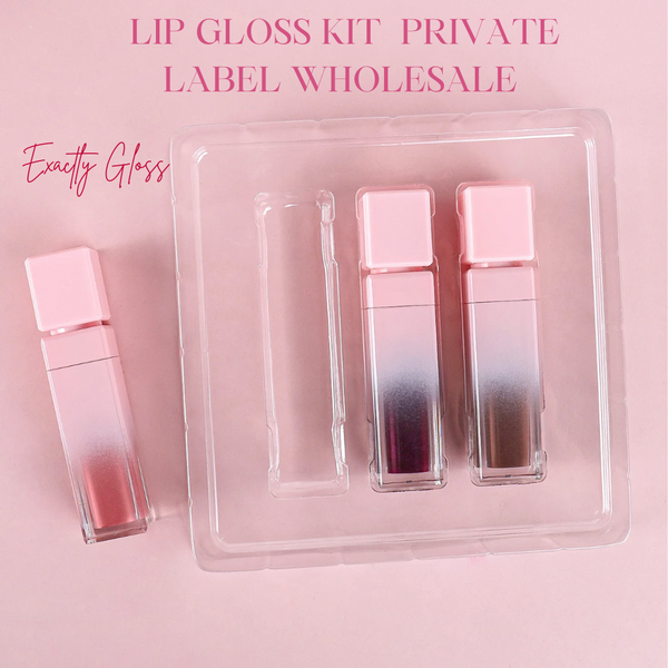 PINK TRIO LIPGLOSS PRIVATE LABEL