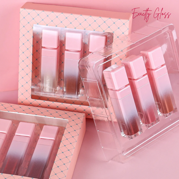 PINK TRIO LIPGLOSS PRIVATE LABEL