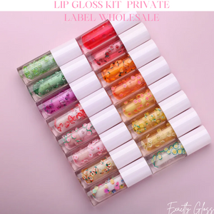 SUMMER FRUIT WHITE LIP GLOSS TUBES PRIVATE LABEL