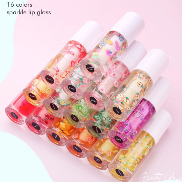 SUMMER FRUIT WHITE LIP GLOSS TUBES PRIVATE LABEL