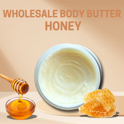 HONEY SCENTED WHOLESALE WHIPPED BODY BUTTER BUCKET